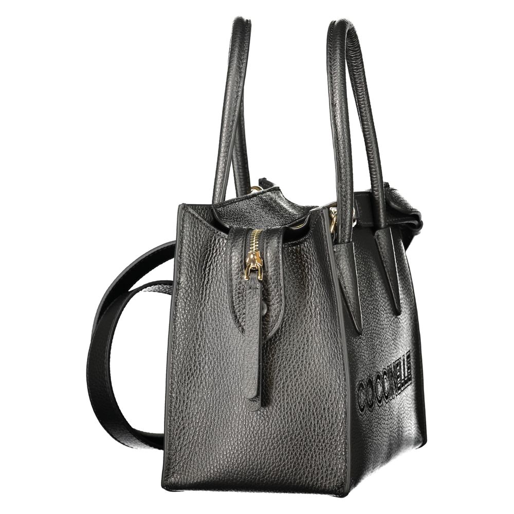 Coccinelle Black Leather Handbag - Eljoys Fashion 