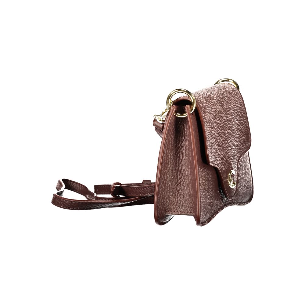 Coccinelle Brown Leather Handbag - Eljoys Fashion 