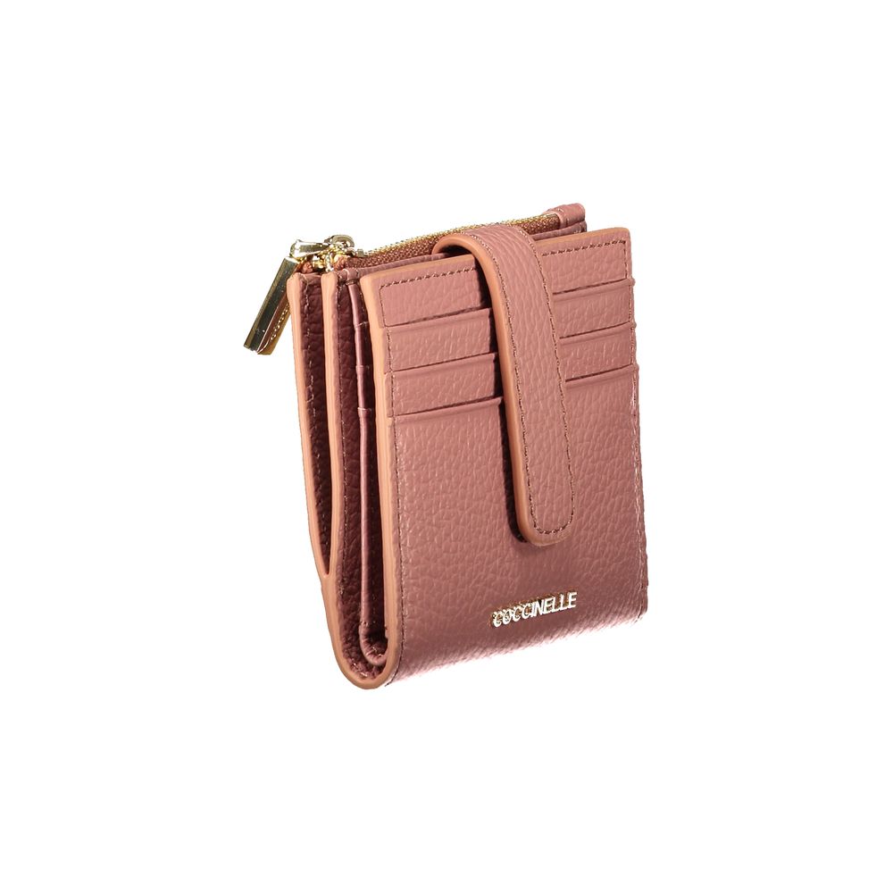 Coccinelle Pink Leather Wallet - Eljoys Fashion 