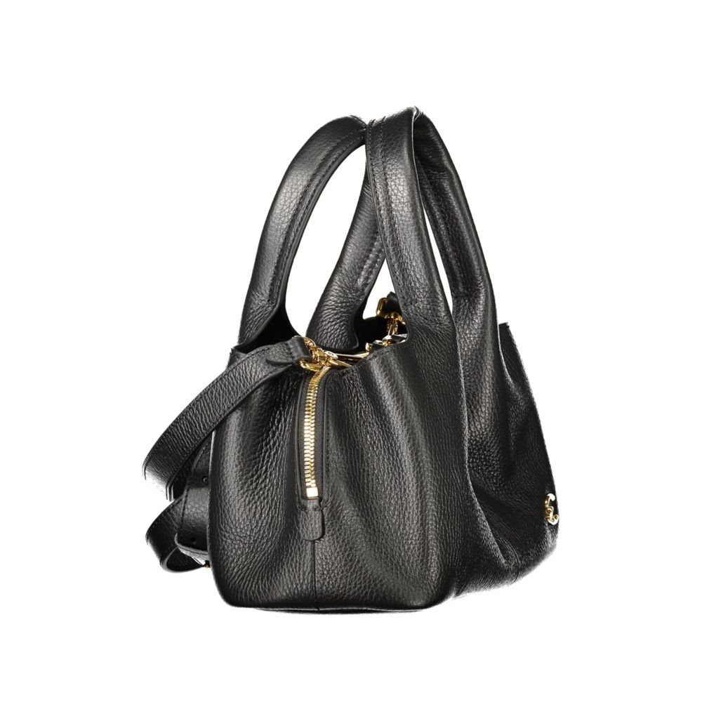 Coccinelle Black Leather Handbag - Eljoys Fashion 