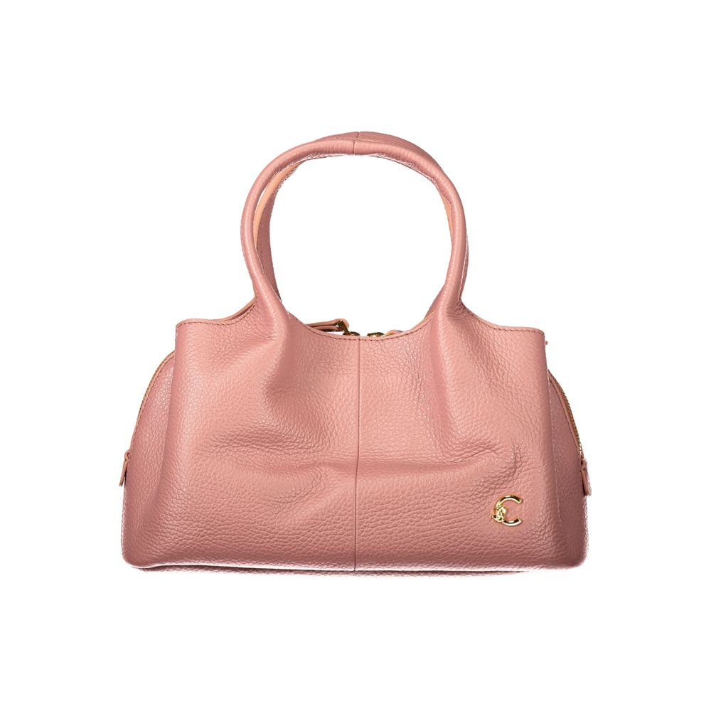 Coccinelle Pink Leather Handbag - Eljoys Fashion 