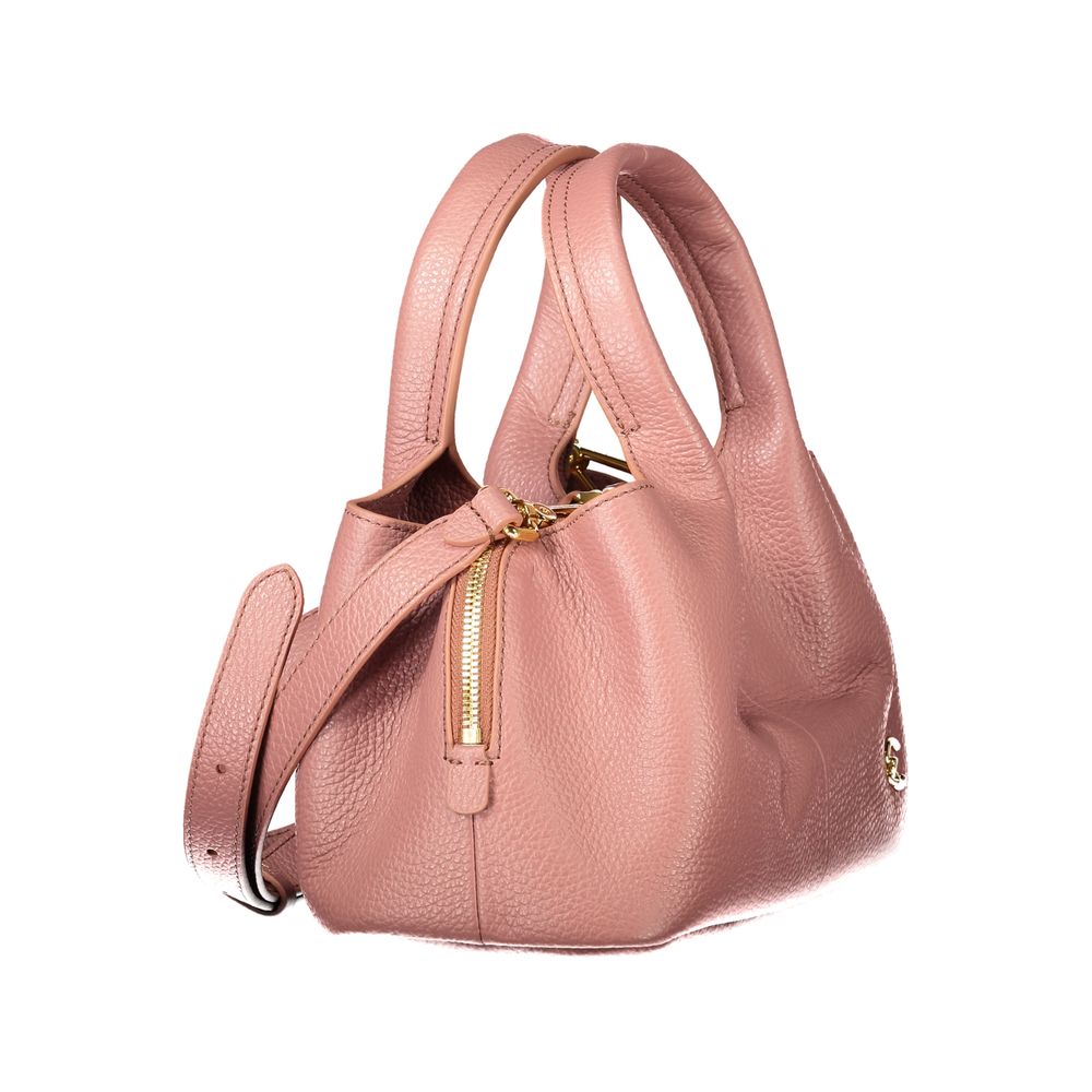 Coccinelle Pink Leather Handbag - Eljoys Fashion 