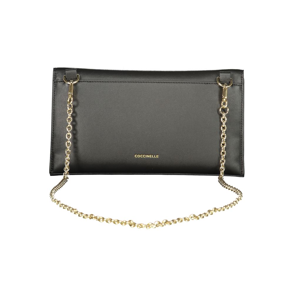 Coccinelle Black Leather Handbag - Eljoys Fashion 