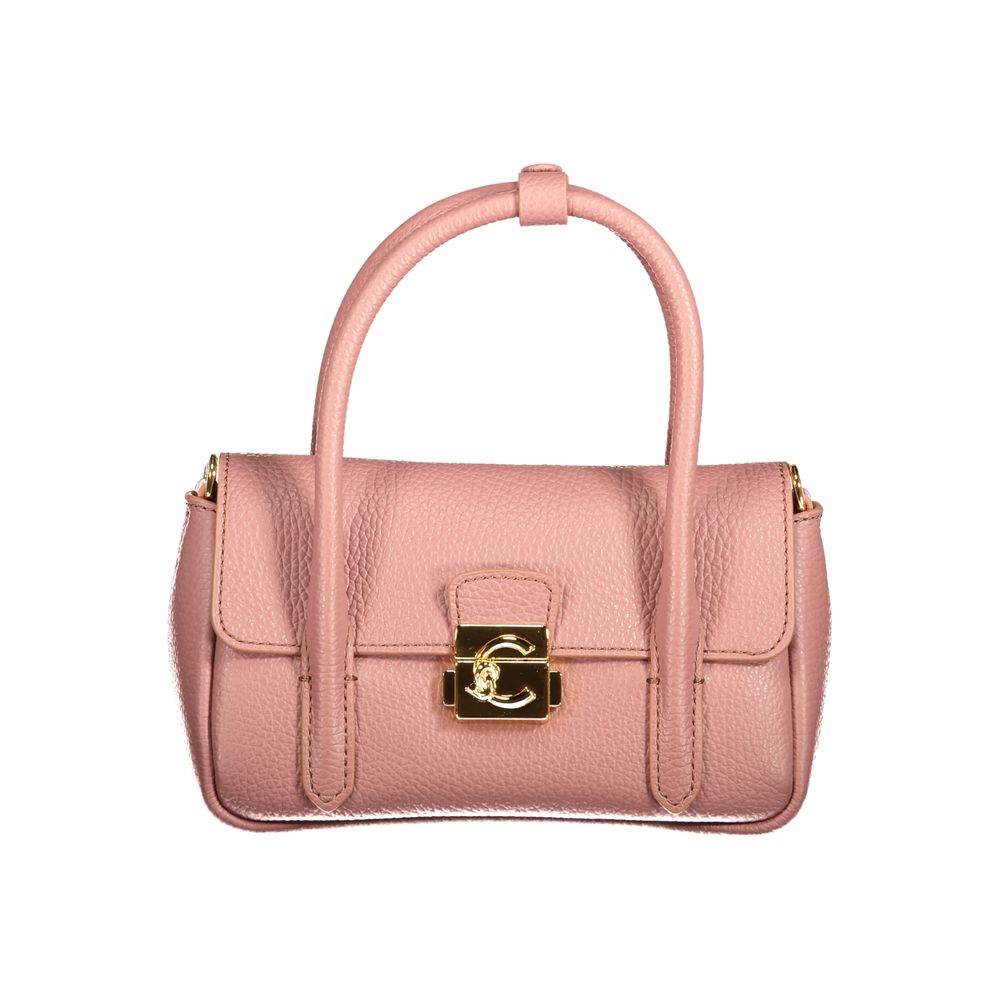 Coccinelle Pink Leather Handbag - Eljoys Fashion 