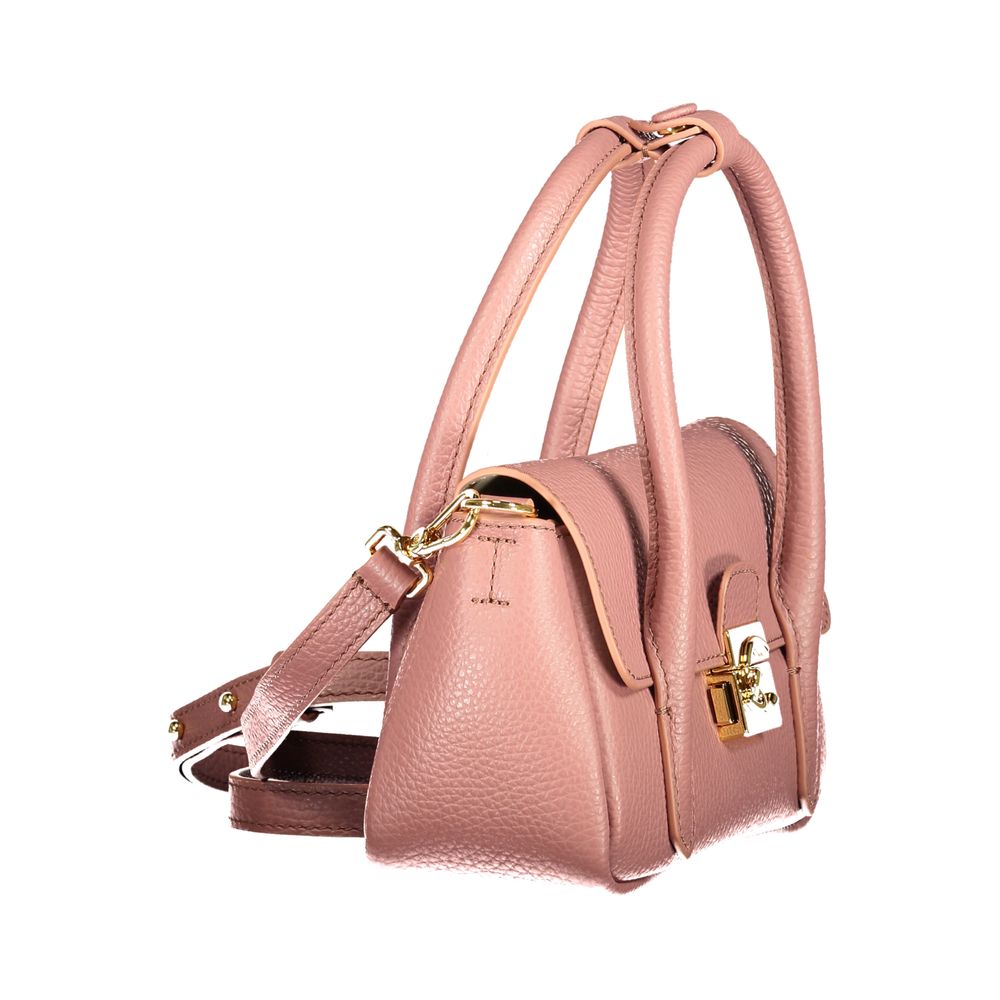 Coccinelle Pink Leather Handbag - Eljoys Fashion 