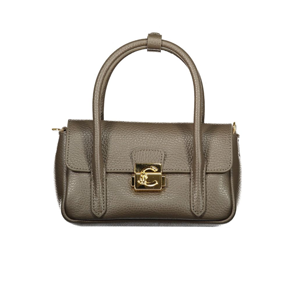 Coccinelle Brown Leather Handbag - Eljoys Fashion 