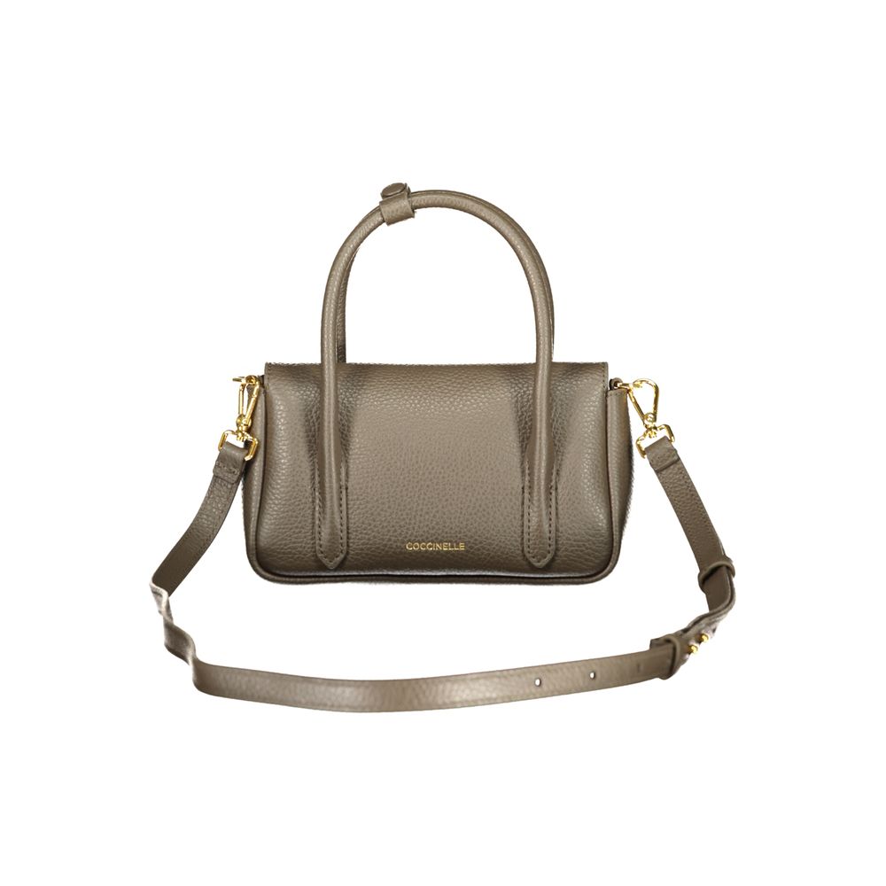 Coccinelle Brown Leather Handbag - Eljoys Fashion 