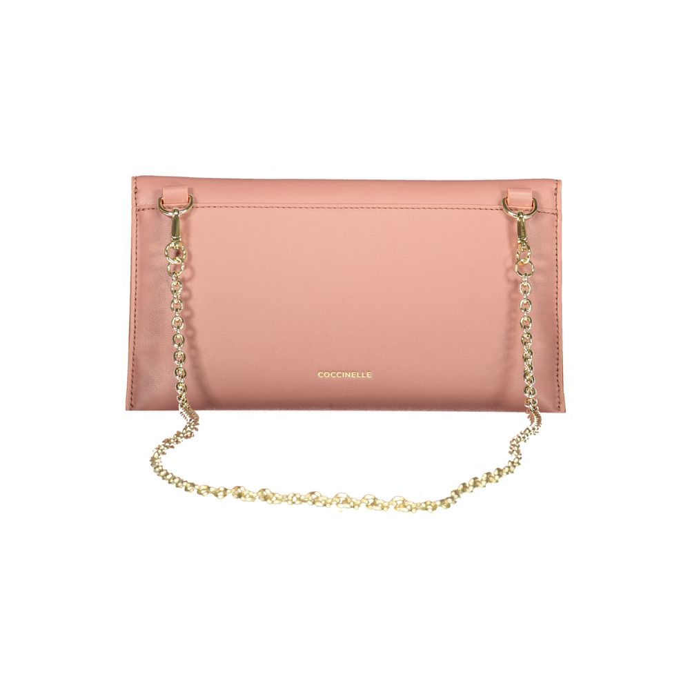Coccinelle Pink Leather Handbag - Eljoys Fashion 