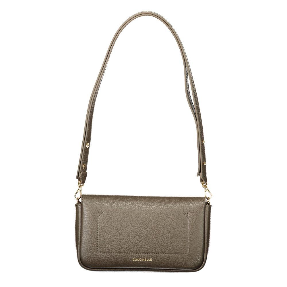Coccinelle Brown Leather Handbag - Eljoys Fashion 