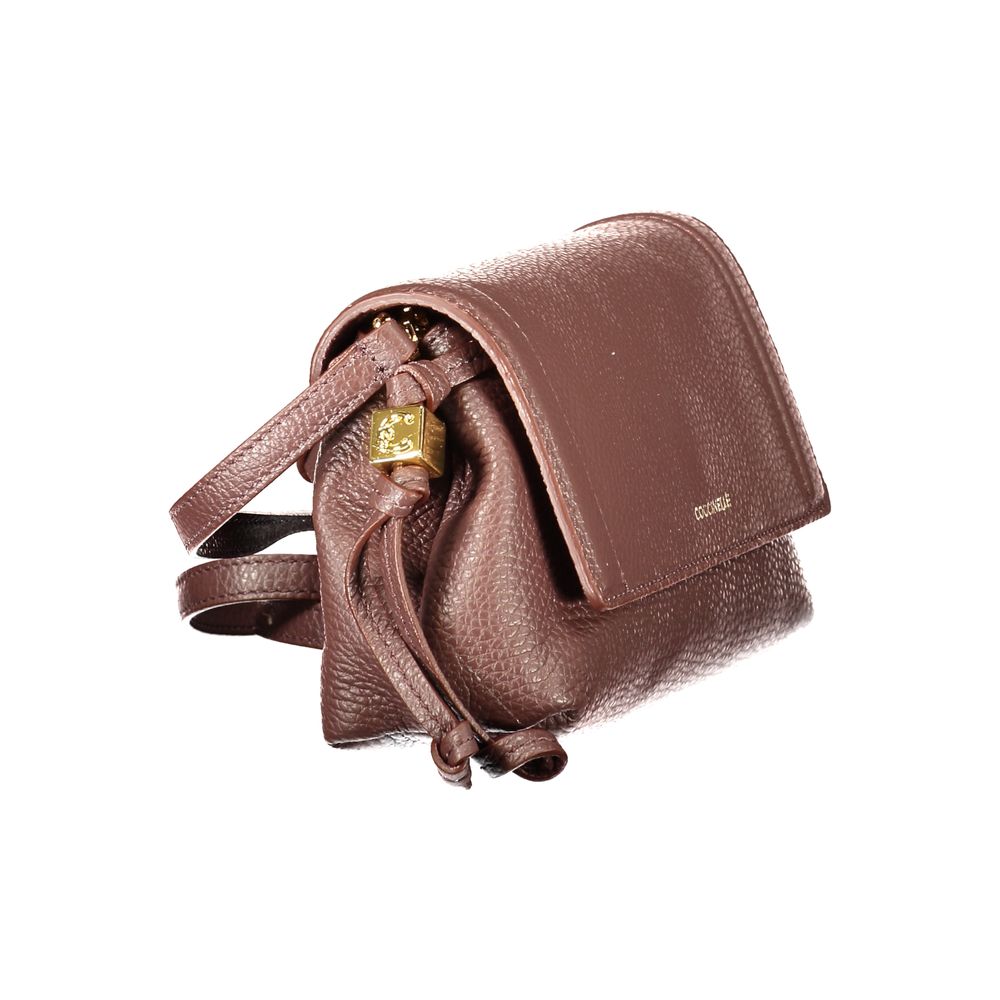 Coccinelle Brown Leather Handbag - Eljoys Fashion 