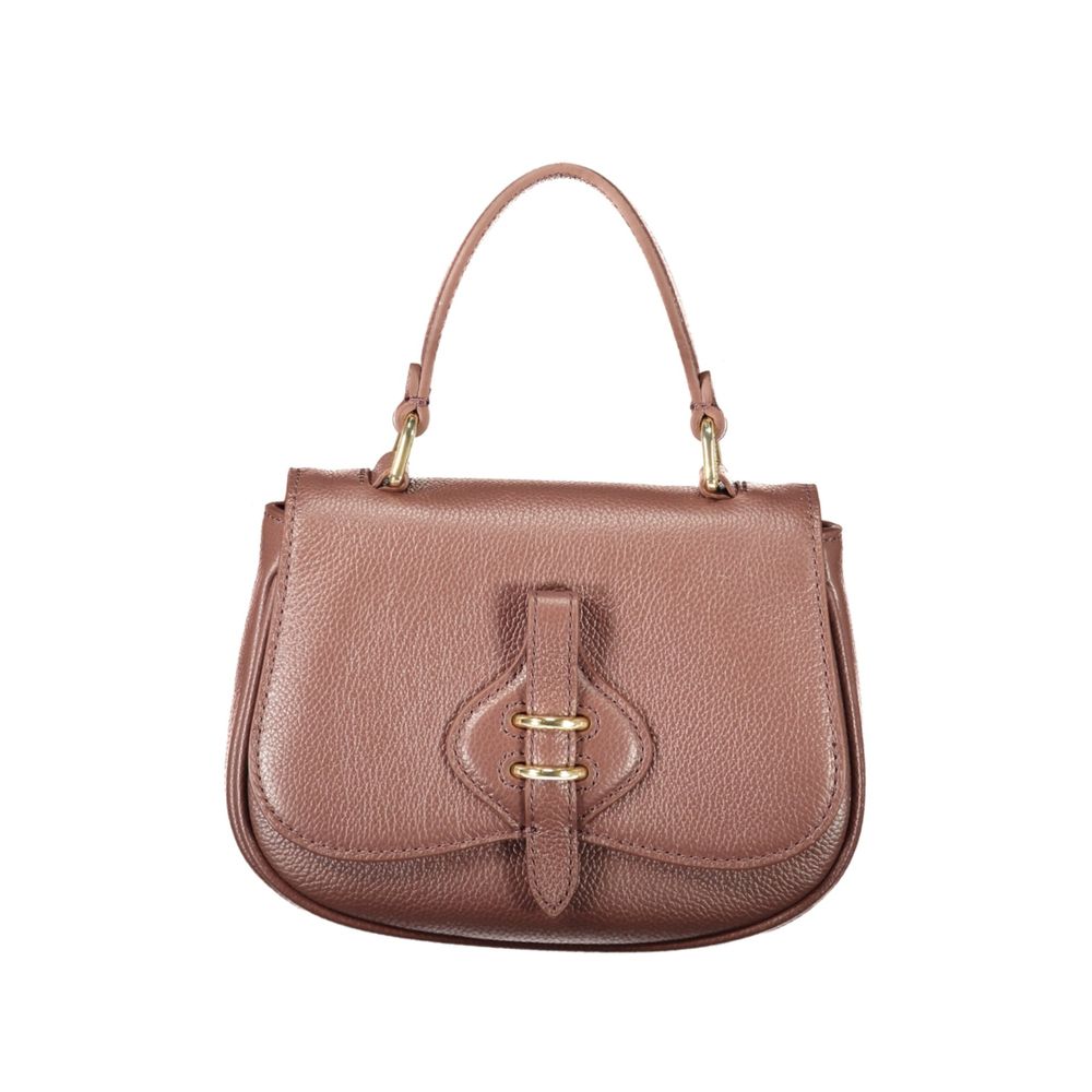 Coccinelle Brown Leather Handbag - Eljoys Fashion 