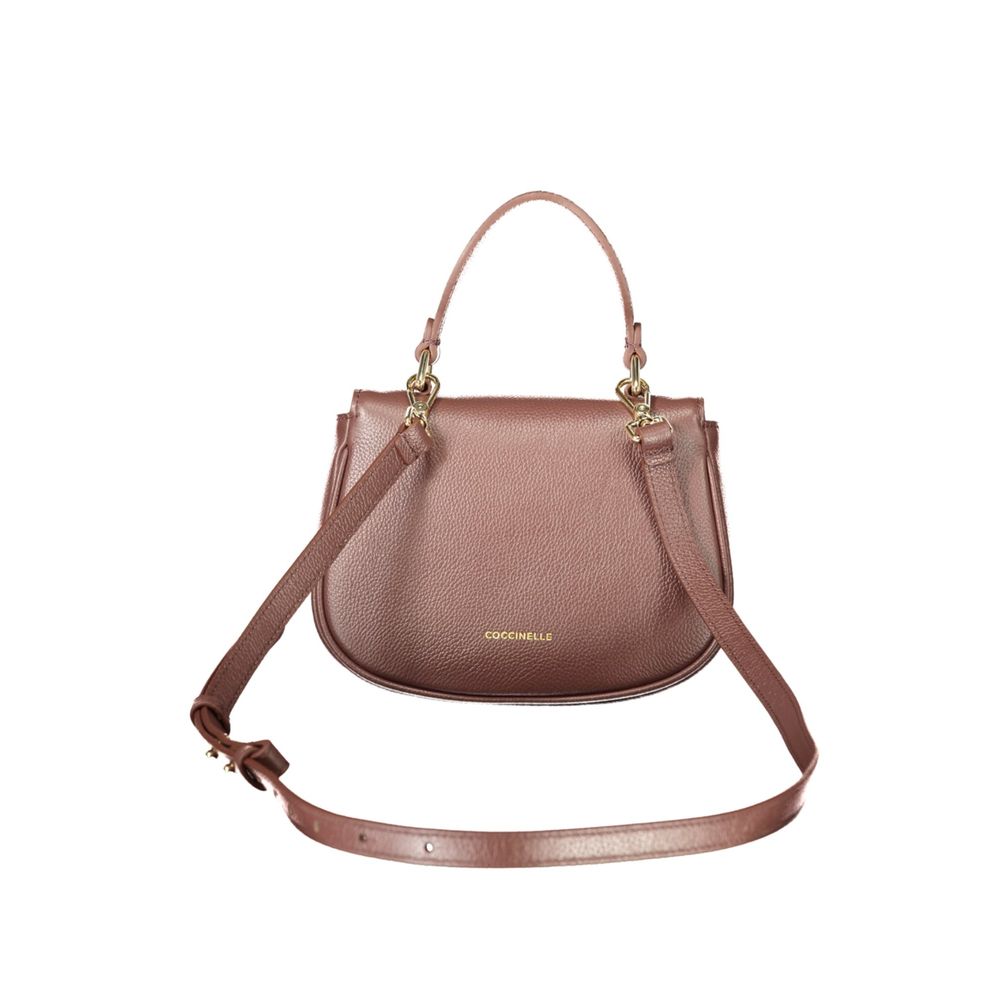 Coccinelle Brown Leather Handbag - Eljoys Fashion 