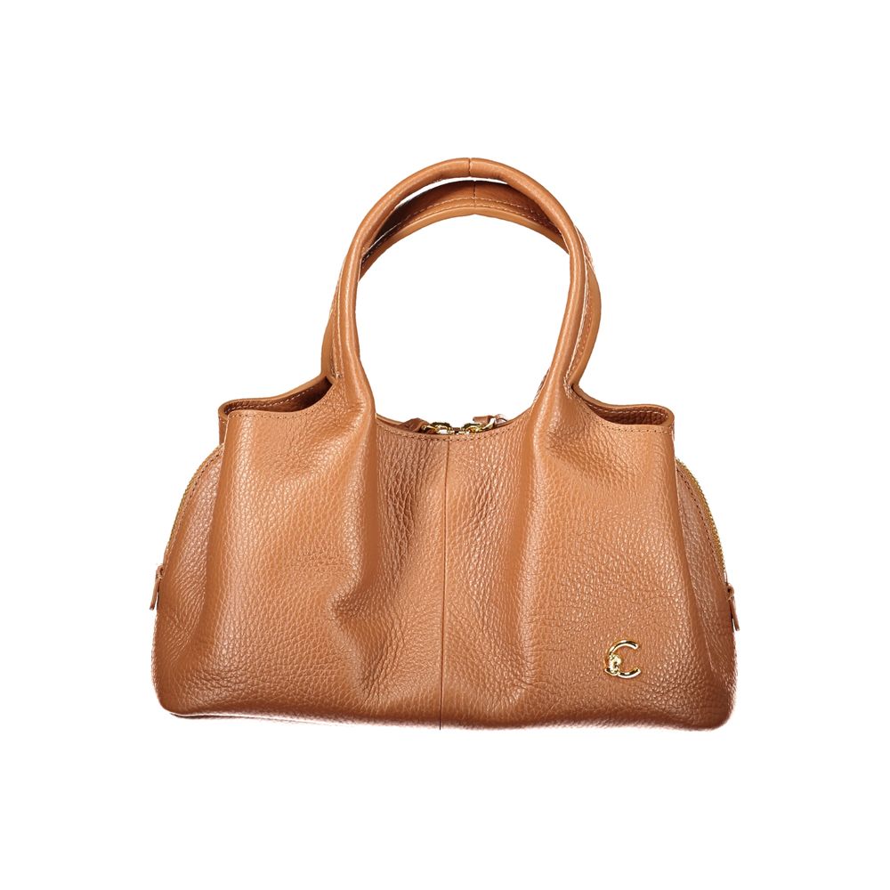 Coccinelle Brown Leather Handbag - Eljoys Fashion 