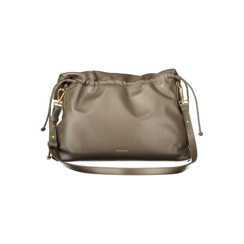 Coccinelle Brown Leather Handbag - Eljoys Fashion 