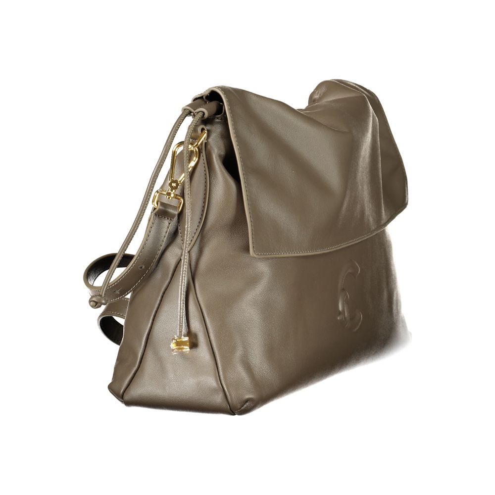 Coccinelle Brown Leather Handbag - Eljoys Fashion 