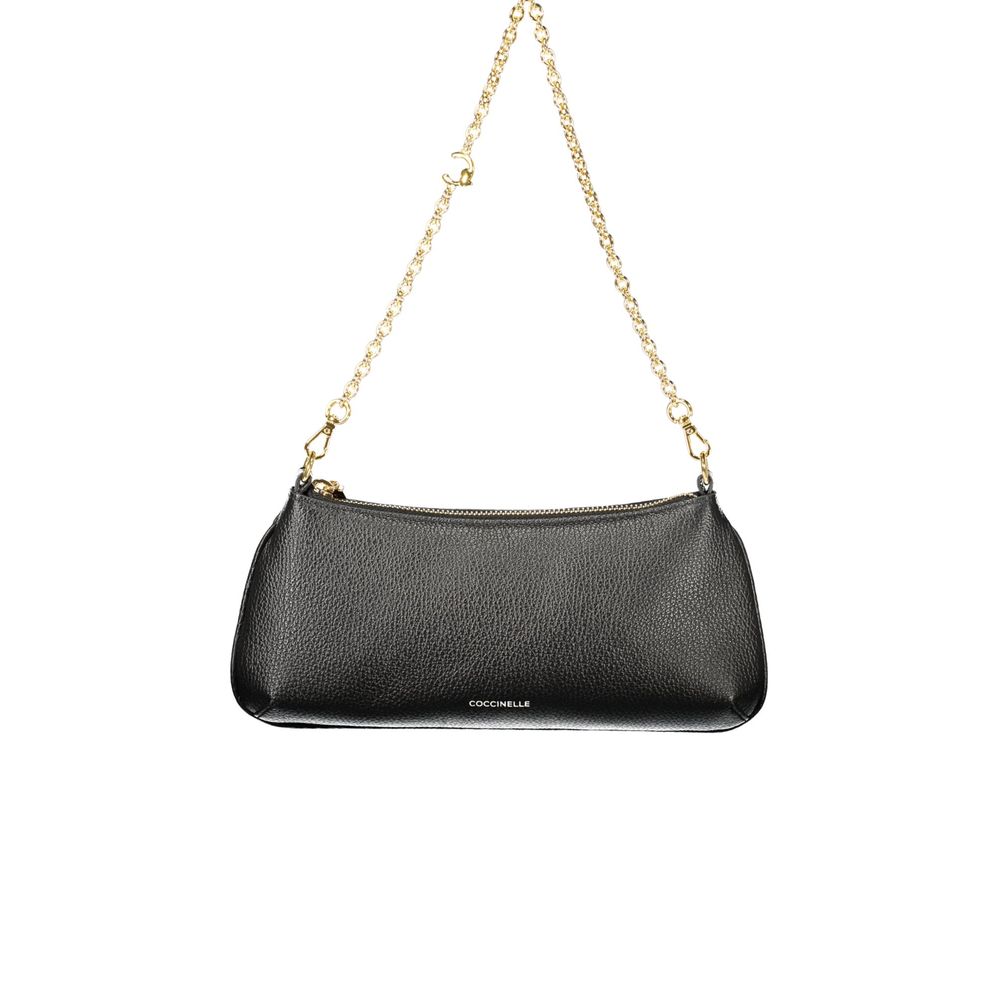 Coccinelle Black Leather Handbag - Eljoys Fashion 