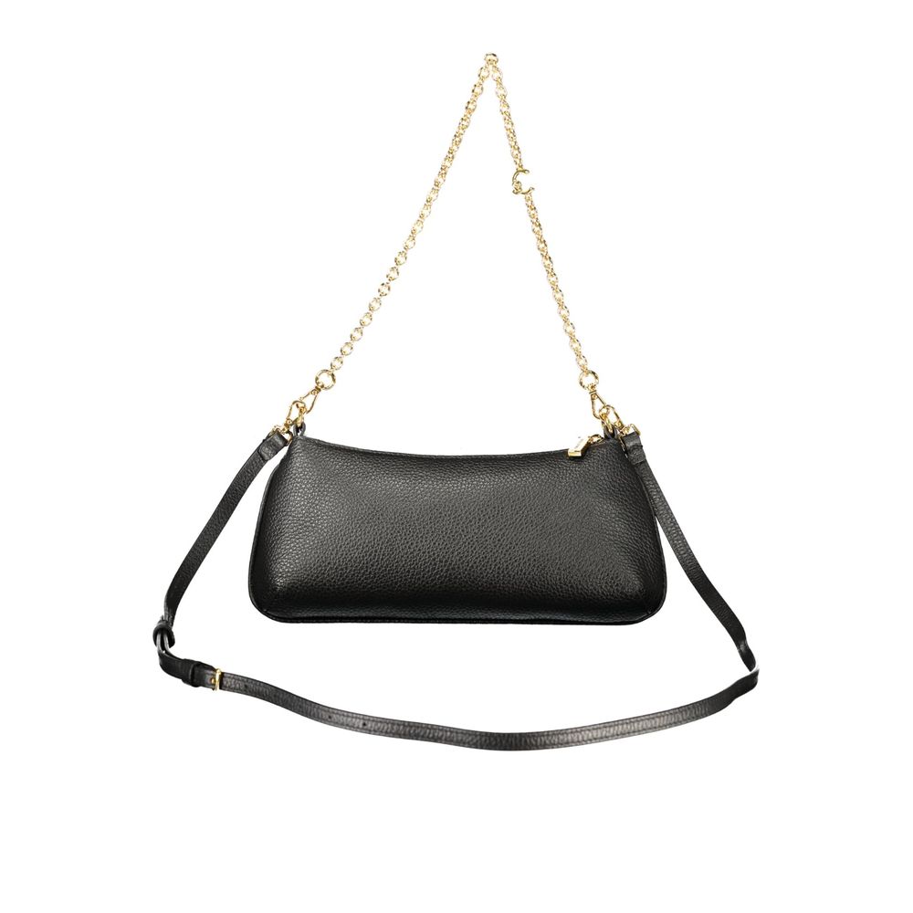 Coccinelle Black Leather Handbag - Eljoys Fashion 