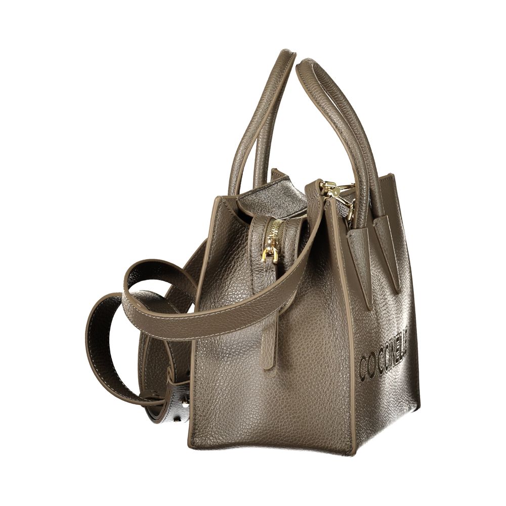 Coccinelle Brown Leather Handbag - Eljoys Fashion 