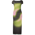 Desigual Green Polyester Casual Dress - Eljoys Fashion 