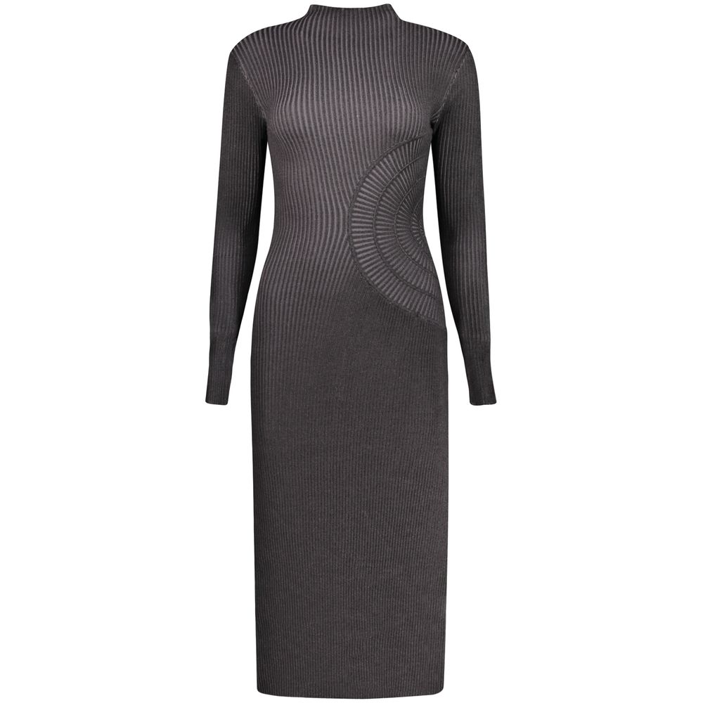 Desigual Black Polyester Casual Dress - Eljoys Fashion 