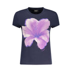 Desigual Blue Cotton T-Shirt - Eljoys Fashion 