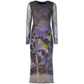 Desigual Purple Polyester Casual Dress - Eljoys Fashion 