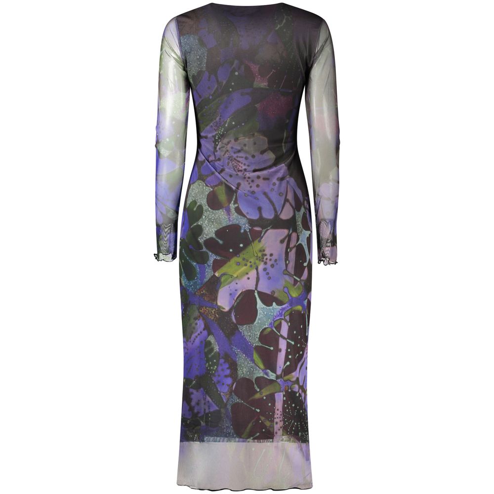 Desigual Purple Polyester Casual Dress - Eljoys Fashion 