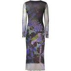 Desigual Purple Polyester Casual Dress - Eljoys Fashion 