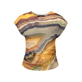 Desigual Beige Elastane T-Shirt - Eljoys Fashion 