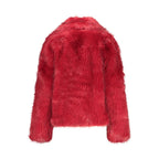 Desigual Red Polyester Full-Length Jacket - Eljoys Fashion 