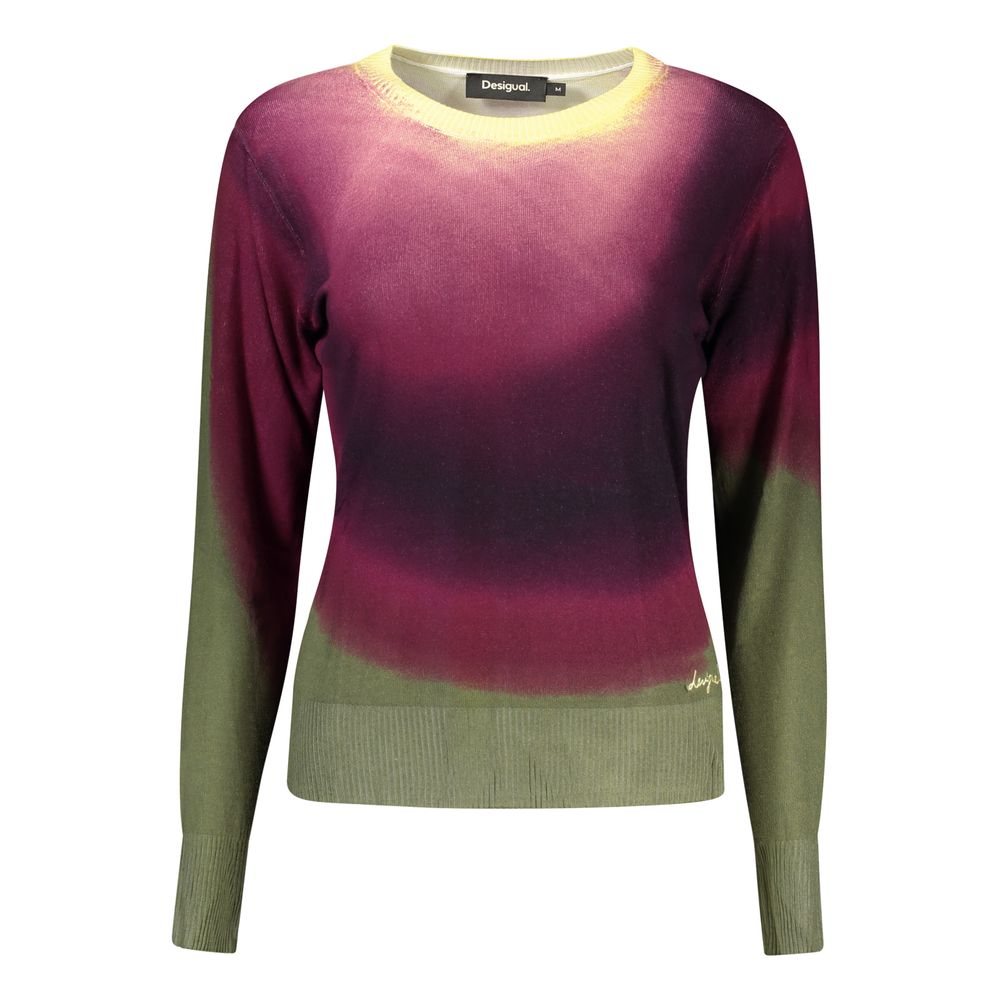 Desigual Purple Viscose Sweatshirt - Eljoys Fashion 