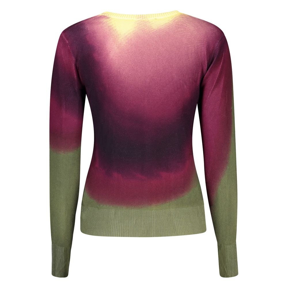 Desigual Purple Viscose Sweatshirt - Eljoys Fashion 