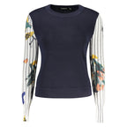 Desigual Blue Wool Sweatshirt - Eljoys Fashion 