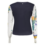 Desigual Blue Wool Sweatshirt - Eljoys Fashion 