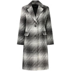 Desigual Gray Wool Coat - Eljoys Fashion 