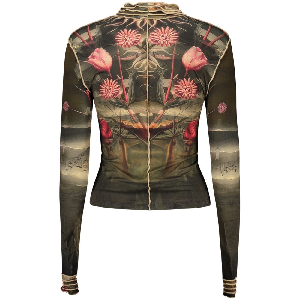 Desigual Black Elastane T-Shirt - Eljoys Fashion 