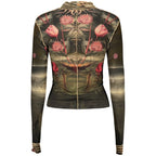 Desigual Black Elastane T-Shirt - Eljoys Fashion 