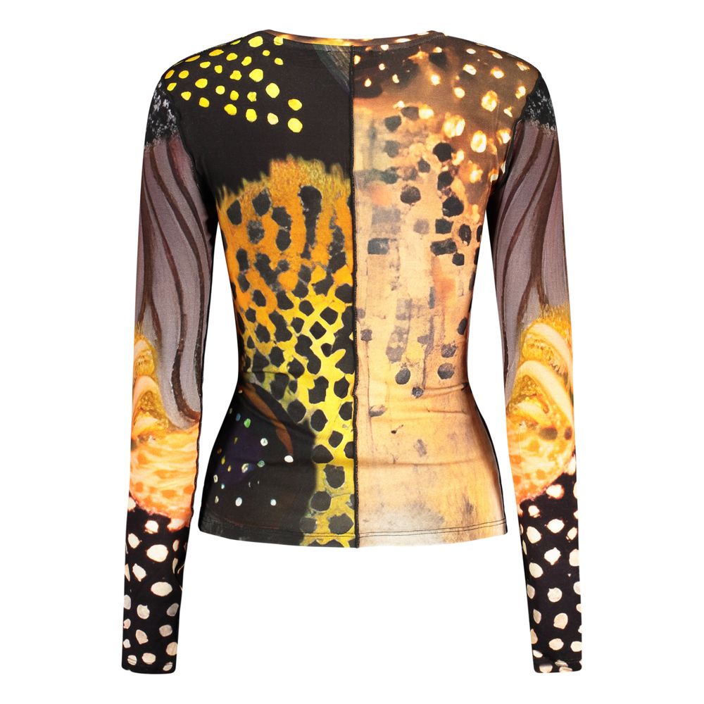 Desigual Orange Elastane T-Shirt - Eljoys Fashion 