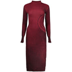 Desigual Red Polyester Casual Dress - Eljoys Fashion 
