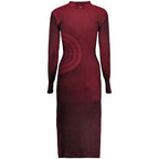 Desigual Red Polyester Casual Dress - Eljoys Fashion 