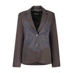 Desigual Black Polyester Blazer - Eljoys Fashion 