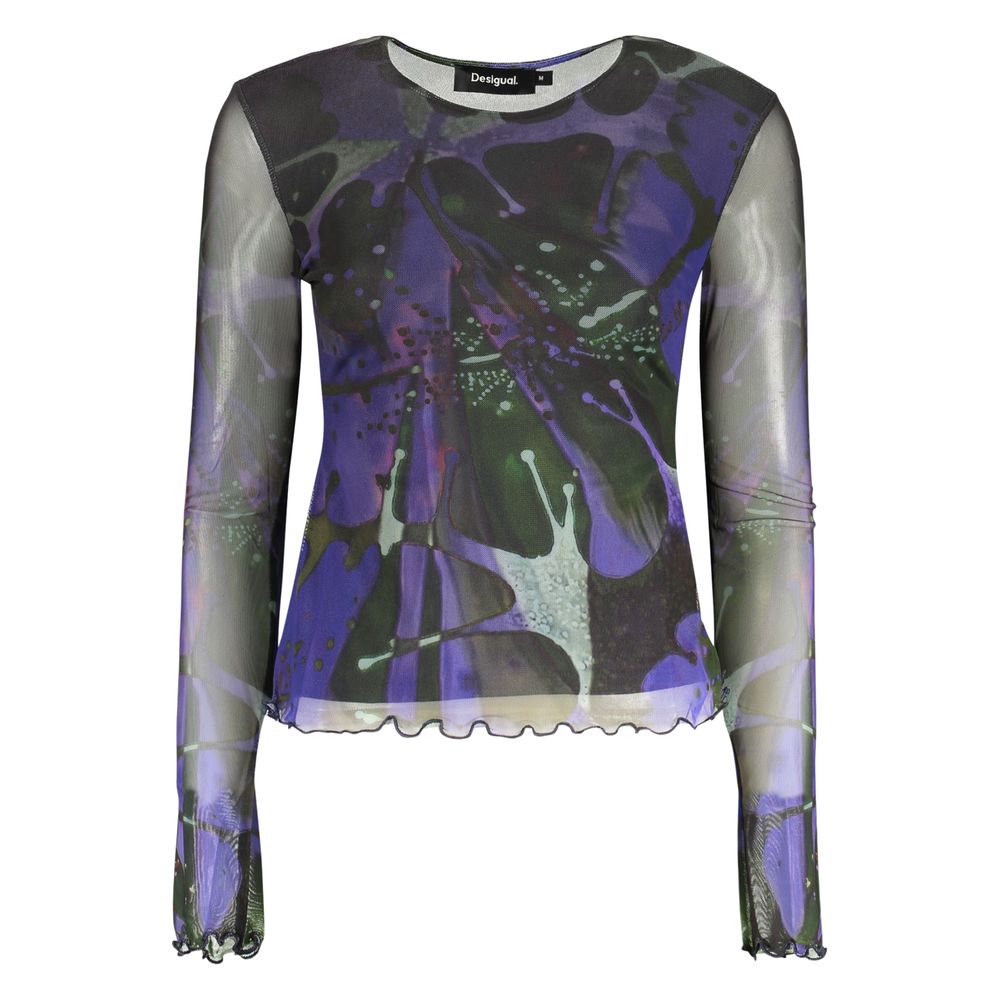 Desigual Blue Polyester T-Shirt - Eljoys Fashion 