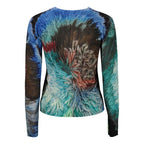 Desigual Blue Linen Sweatshirt - Eljoys Fashion 