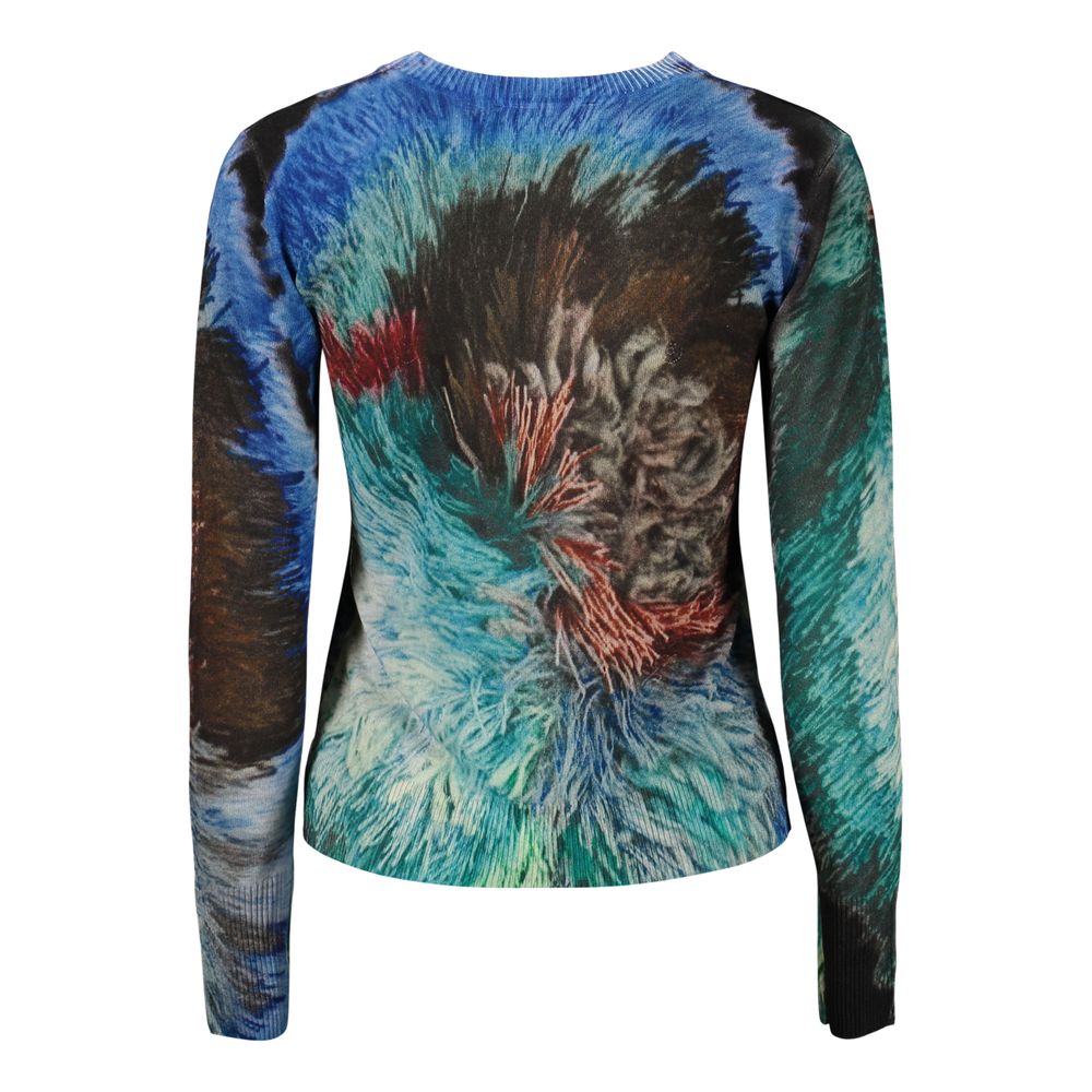 Desigual Blue Linen Sweatshirt - Eljoys Fashion 
