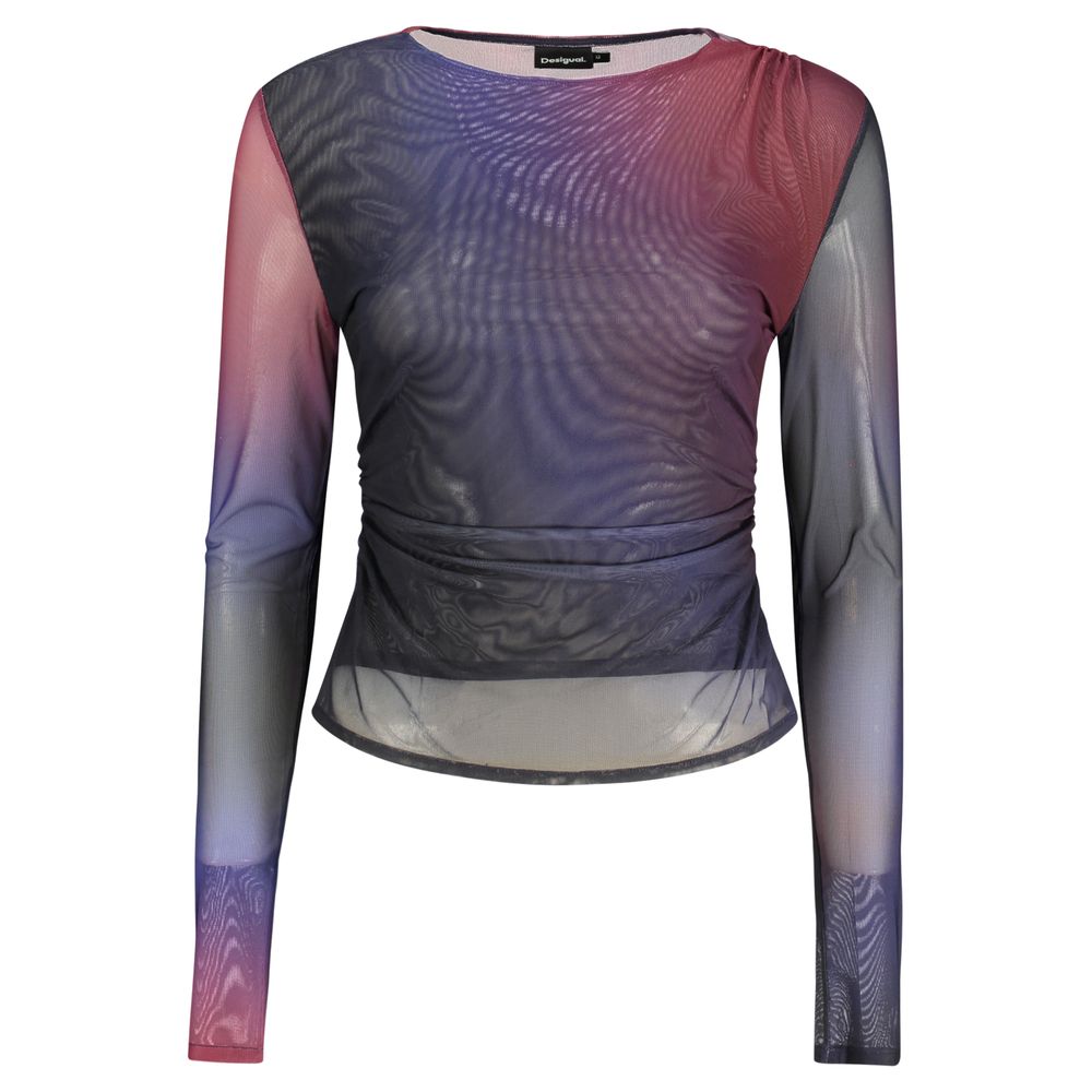 Desigual Blue Polyester T-Shirt - Eljoys Fashion 