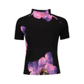 Desigual Black Elastane T-Shirt - Eljoys Fashion 