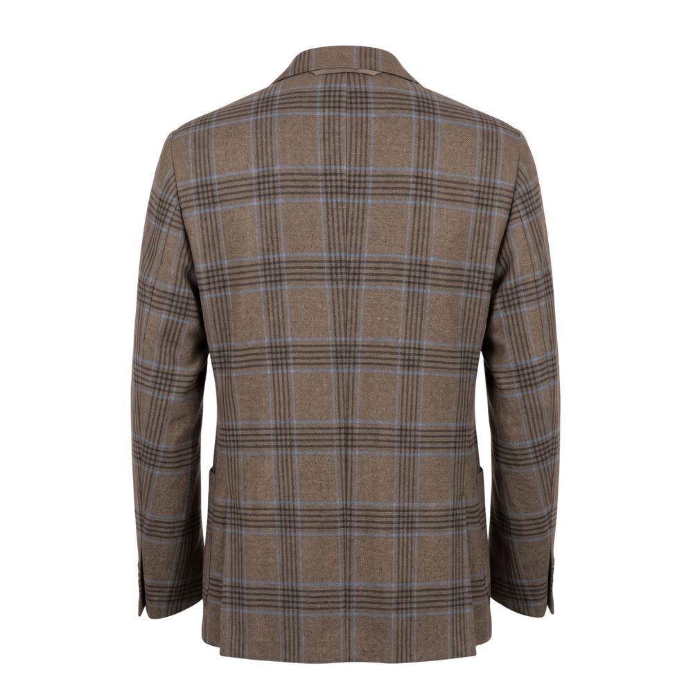 Roberto Pepe Luxury Brown Cotton Men Jacket - Eljoys Fashion 