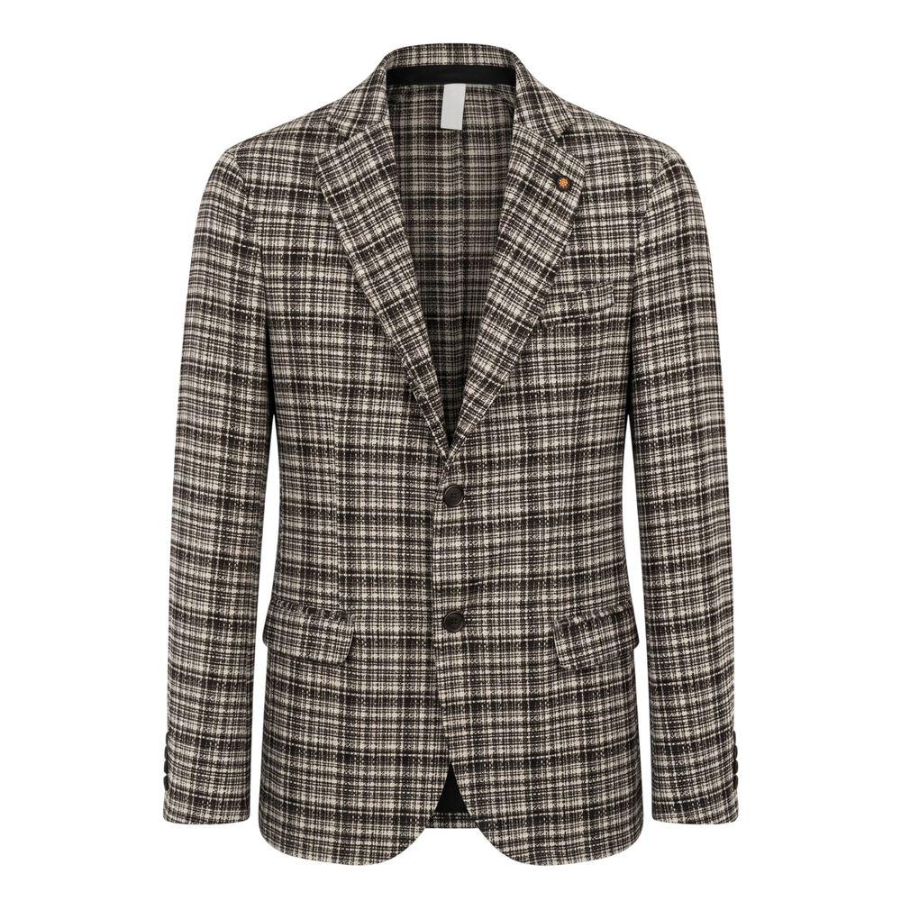 Roberto Pepe Luxury Beige Cotton Men Jacket - Eljoys Fashion 