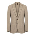 Roberto Pepe Luxury Beige Linen Men Jacket - Eljoys Fashion 