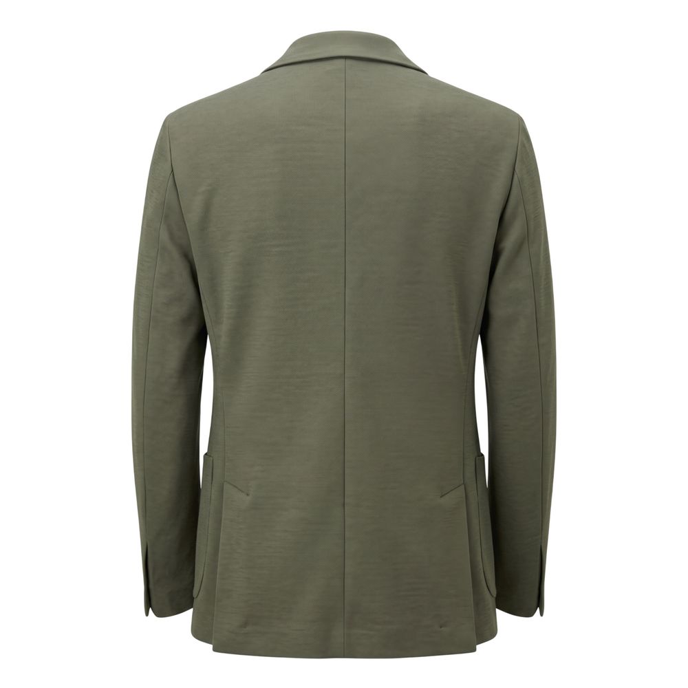 Roberto Pepe Luxury Green Cotton Men's Jacket - Eljoys Fashion 